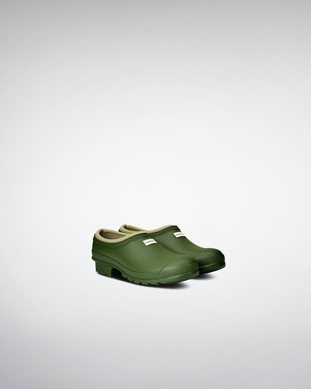 Mens Clogs - Hunter Gardener (59QPFMGHK) - Green